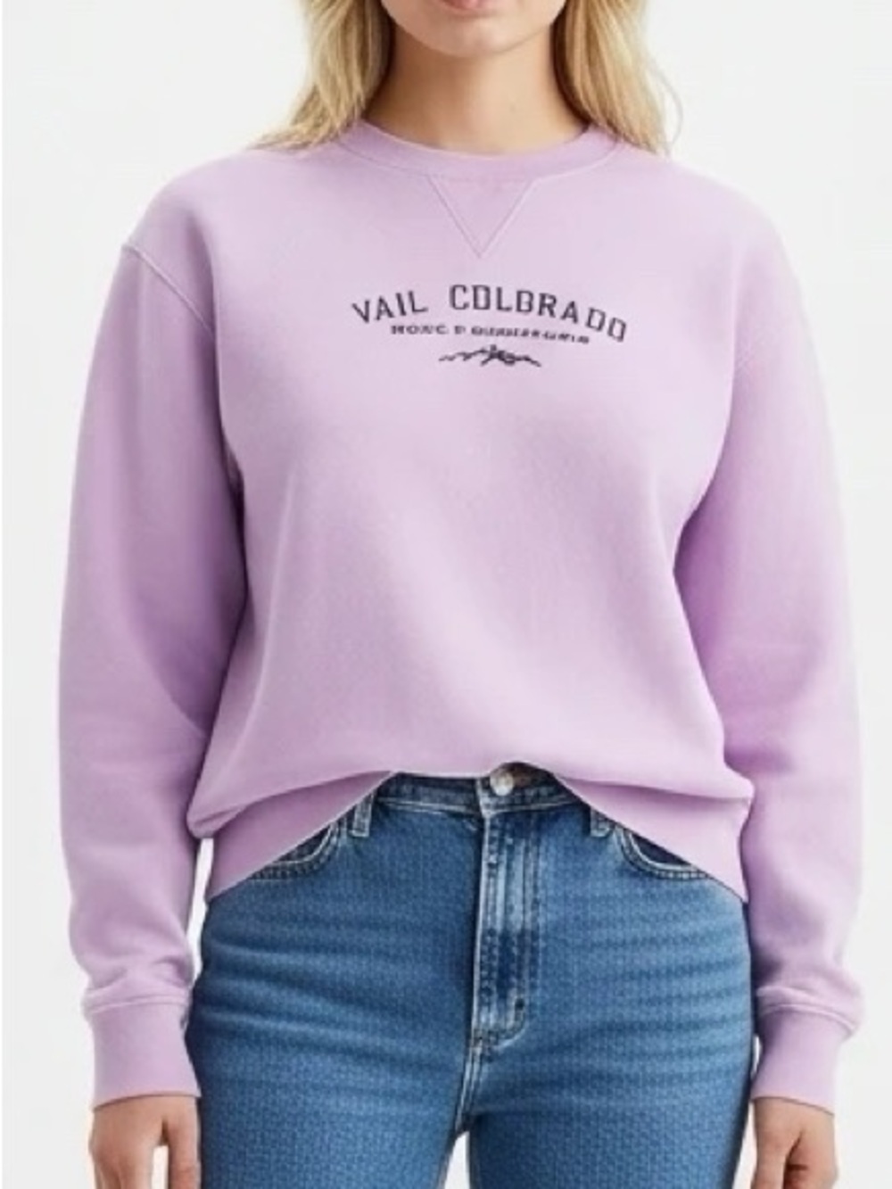 Vail Colorado Purple Crewneck Sweatshirt